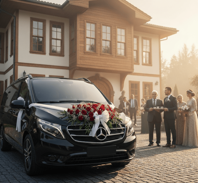 Kız isteme törenlerinde Ankara VIP araçlarla konforlu ve prestijli ulaşım. Şoförlü araç kiralama ile stressiz VIP transfer deneyimi.